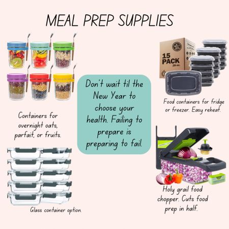 Meal Prep Supplies. Fit and healthy goals.

#LTKhome #LTKfamily #LTKfitness