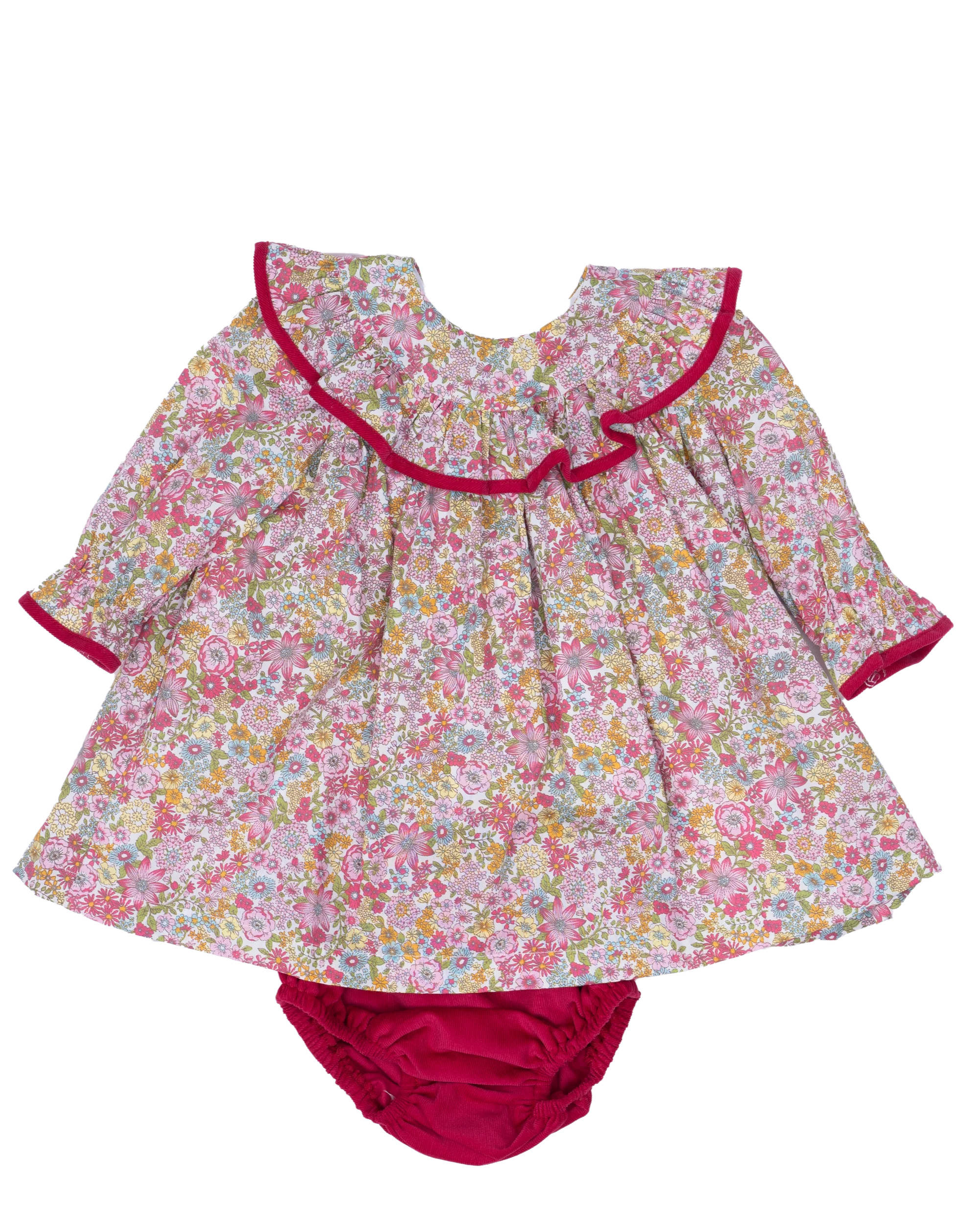 Layla Raspberry Floral Bloomer Set | The Oaks Apparel Company