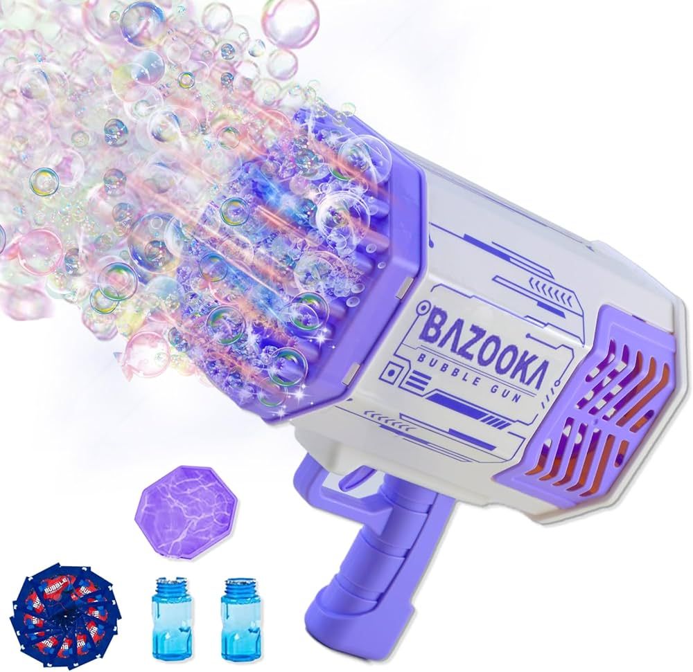 Bubble Gun Bazooka Bubble Machine Gun Bubbles for Kids TIK Tok Gifts 3 4 5 6 7 8 9 10 11 12 Years... | Amazon (US)