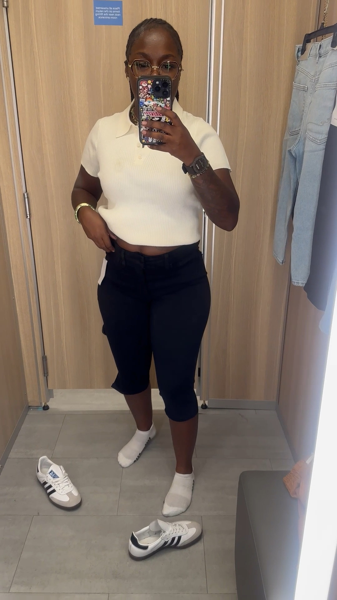 I went to Nordstrom rack and found these cute black Capri good American pants for under $50 with the original price being over a $100. I love the fit I was able to wear a size 10 comfortably. With stretch left in them while still getting the fit that I wanted. 

#LTKFindsUnder100 #LTKFallSale #LTKStyleTip