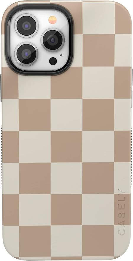 Casely Phone Case for iPhone 13 Pro Max | Fit Check | Neutral Checkerboard Checkered | Compatible... | Amazon (US)