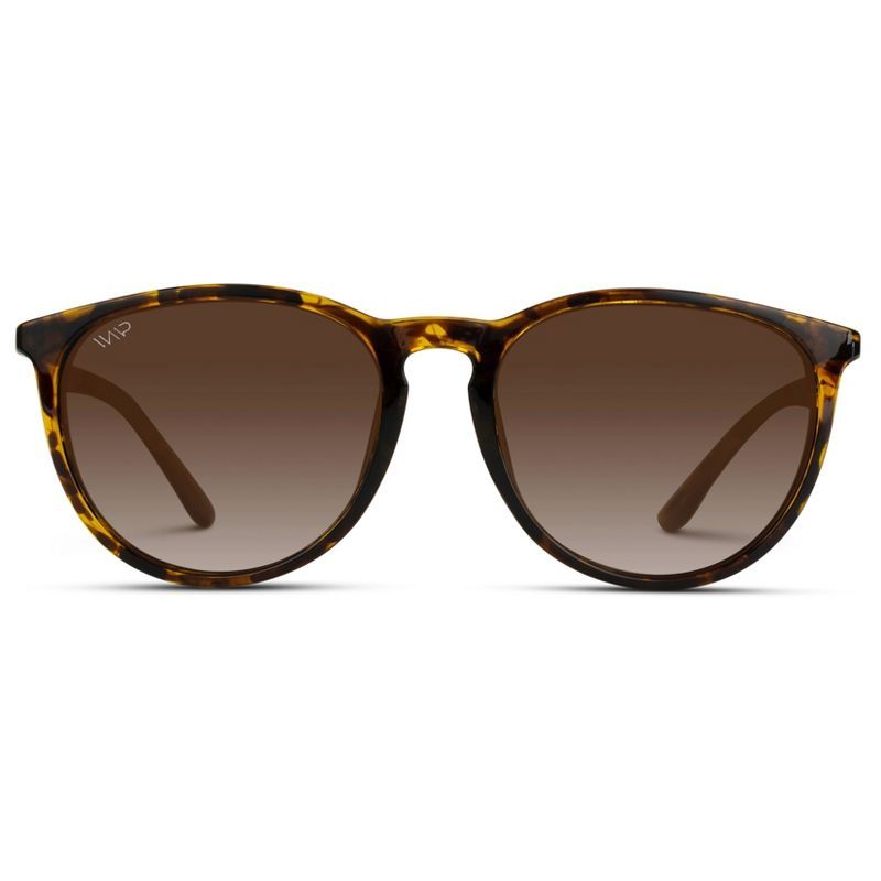 WMP Eyewear Metal Temple Round Polarized Sunglasses | Target