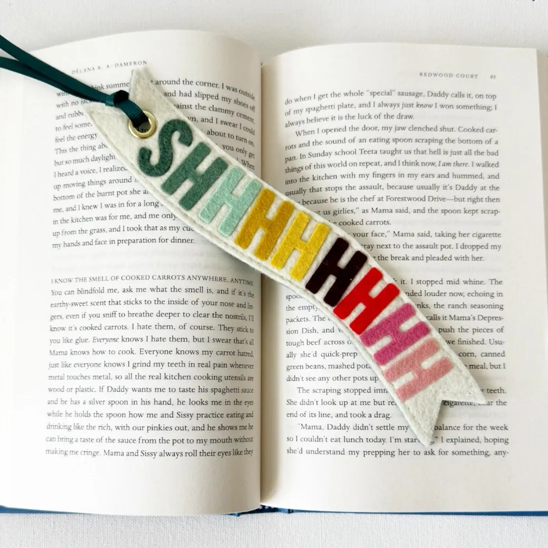 Felt 'shh' Bookmark: Handmade Book Lover Gift - Etsy | Etsy (US)
