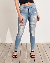 Classic Stretch High-Rise Super Skinny Jeans | Hollister US