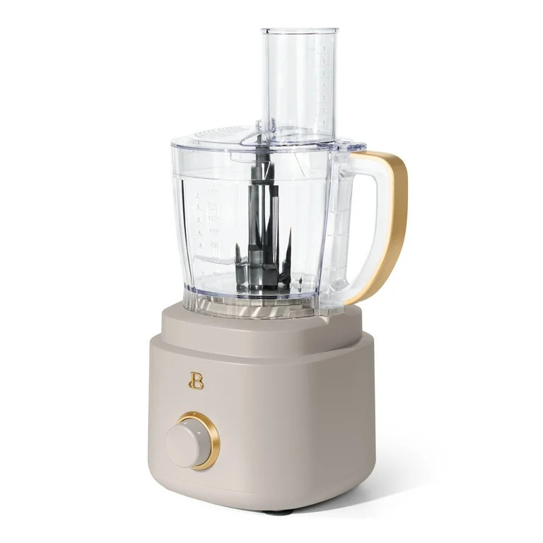 Beautiful 10-Cup Food Processor with Accessories, Porcini Taupe by Drew Barrymore | Walmart (US)