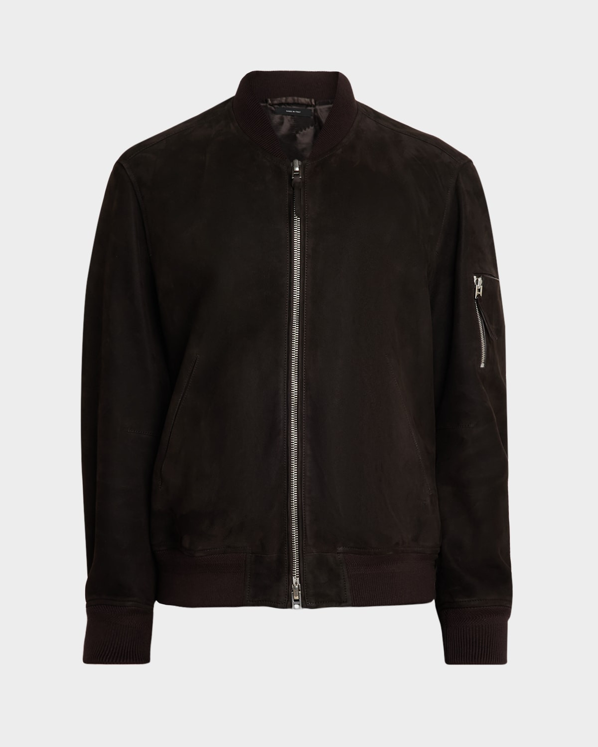 Men & apos;s Suede Lambskin Bomber Jacket | Neiman Marcus