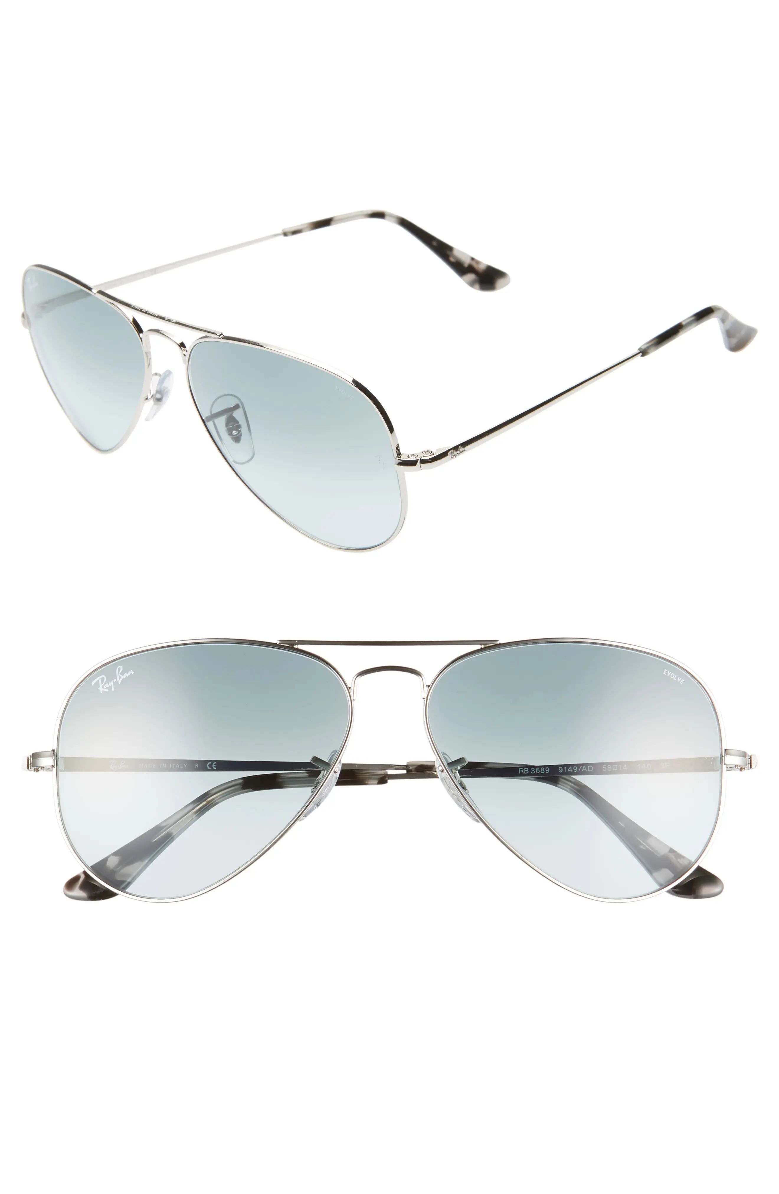 58mm Aviator Sunglasses | Nordstrom