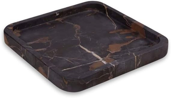 Bey-Berk Robbie Genuine Brown Marble Valet Tray - Luxury Stone Decorative Organizer for Jewelry, ... | Amazon (US)