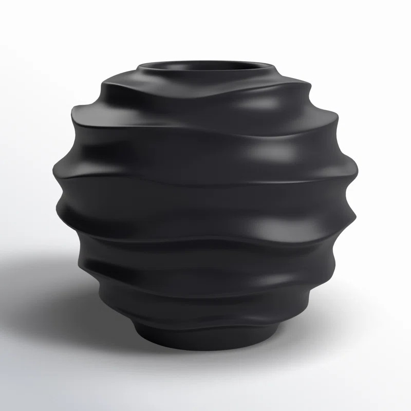 Wade Logan® Bolyea Matte Black 11.5" Ceramic Table Vase & Reviews | Wayfair | Wayfair North America