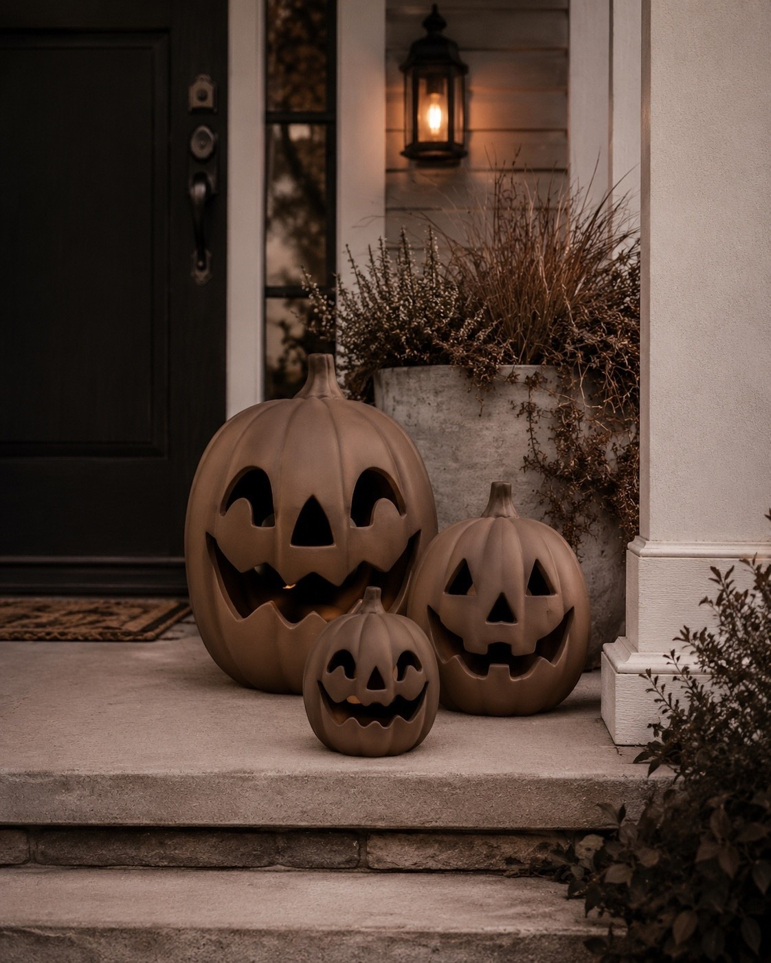 AI styled terracotta jack-o’-lantern decor at Kohl’s, I have no idea what they look like in real life so I ordered them and will report back! I paid $10 for the 6”, $14 for the 10”, and $28 for the 16”. My order will arrive between July 25-29, so if you’re curious about these you may want to order them now and you could always return them if they don’t work out. #halloween falldecor

#LTKHome #LTKSeasonal