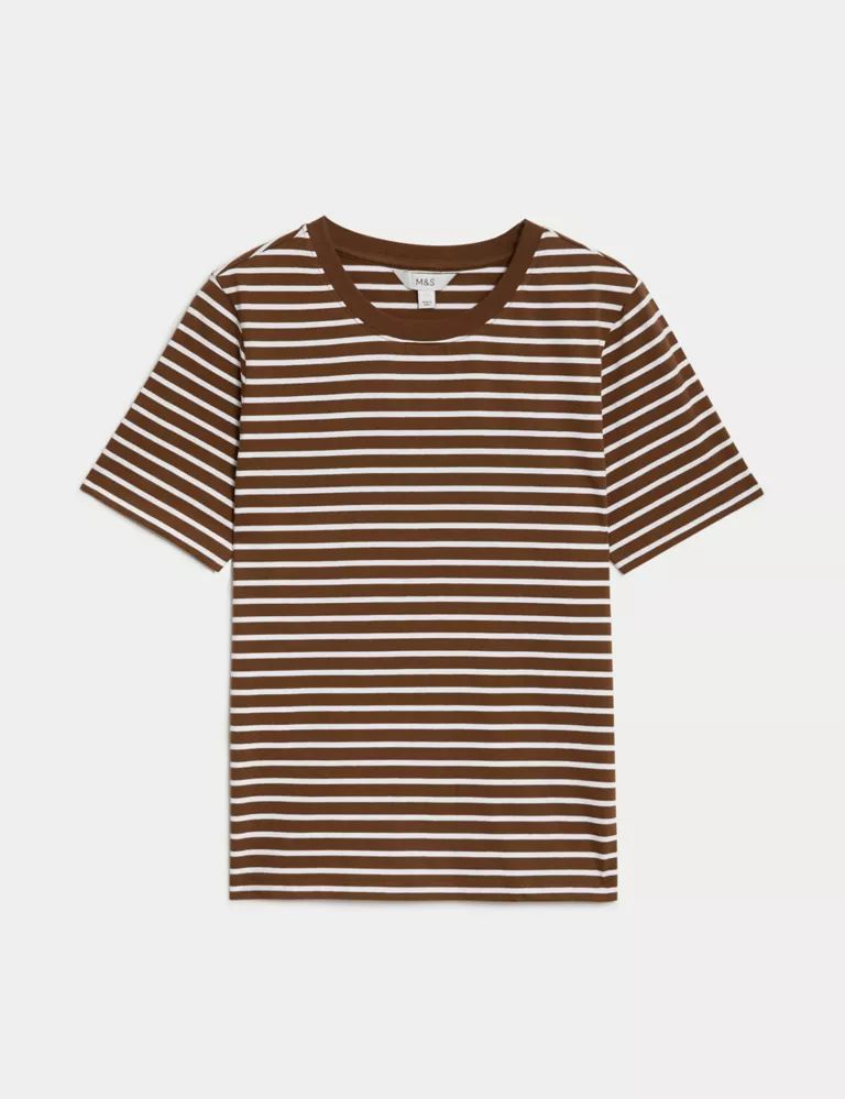 Pure Cotton Striped Everyday Fit T-Shirt | Marks & Spencer (UK)