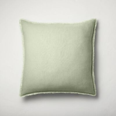 Euro Heavyweight Linen Blend Throw Pillow Sage Green - Casaluna | eBay US