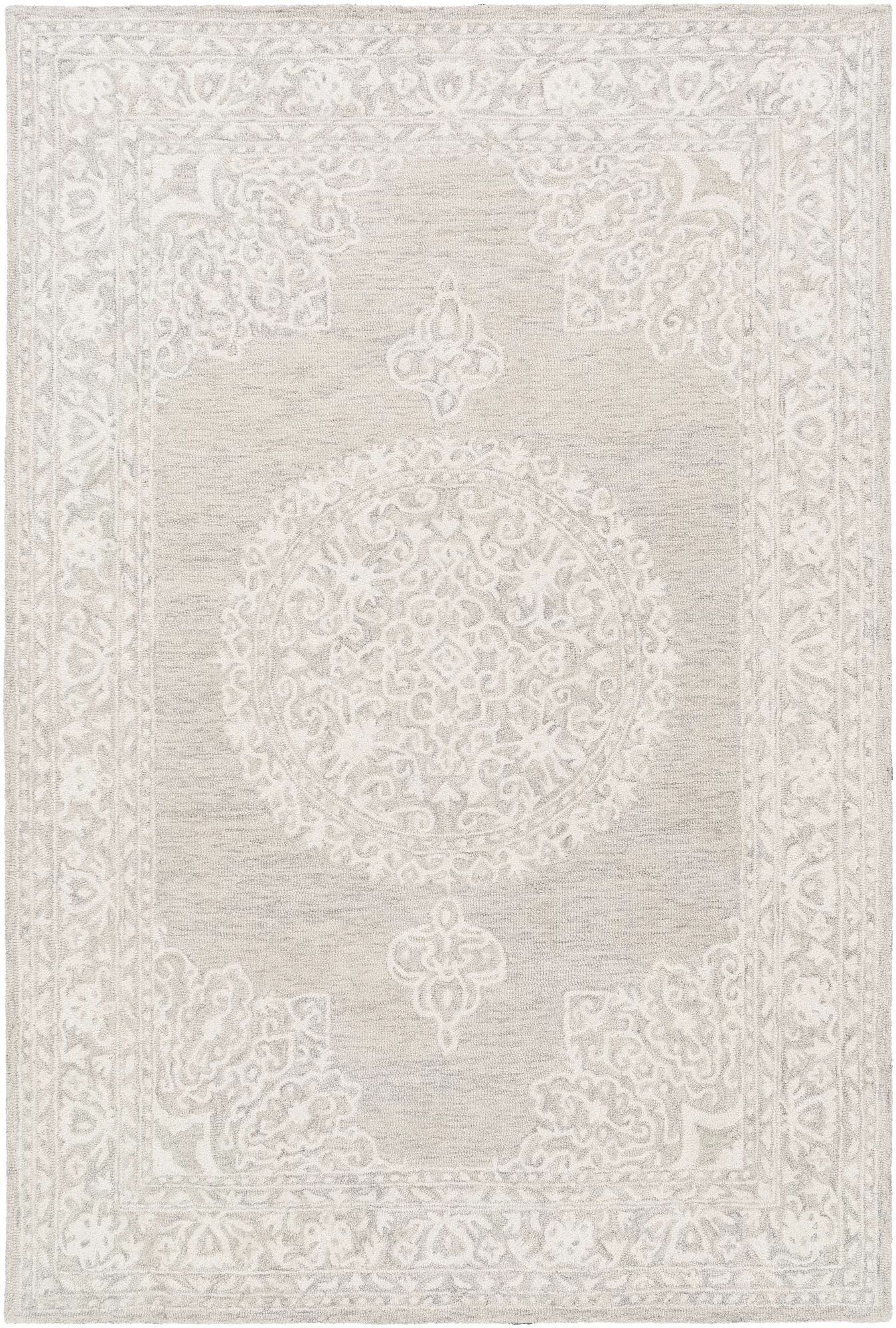 Roeville Oriental Handmade Tufted Wool Area Rug in Beige, Taupe, Cream | Wayfair Professional