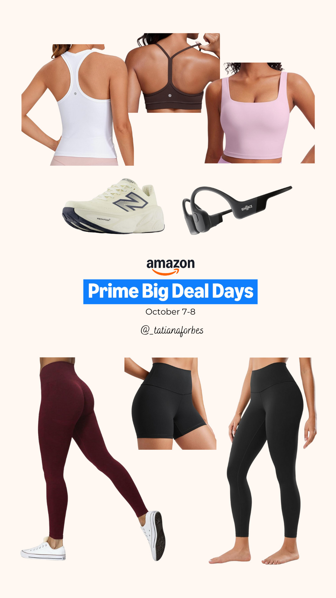 Amazon Prime Big Deal Days!

It’s officially here! Prime Big Deal Days are live, and these are my top Amazon activewear + running picks that I actually use on major sale.

High-support bras that actually stay put, leggings + biker shorts with that sculpting fit
New Balance shoes that I use for running long miles + shokz bone-conduction headphones for training days.

Linked all of them here so you can shop them while they’re marked down!
 

 #LTKActive #LTKSaleAlert #LTKMidsize