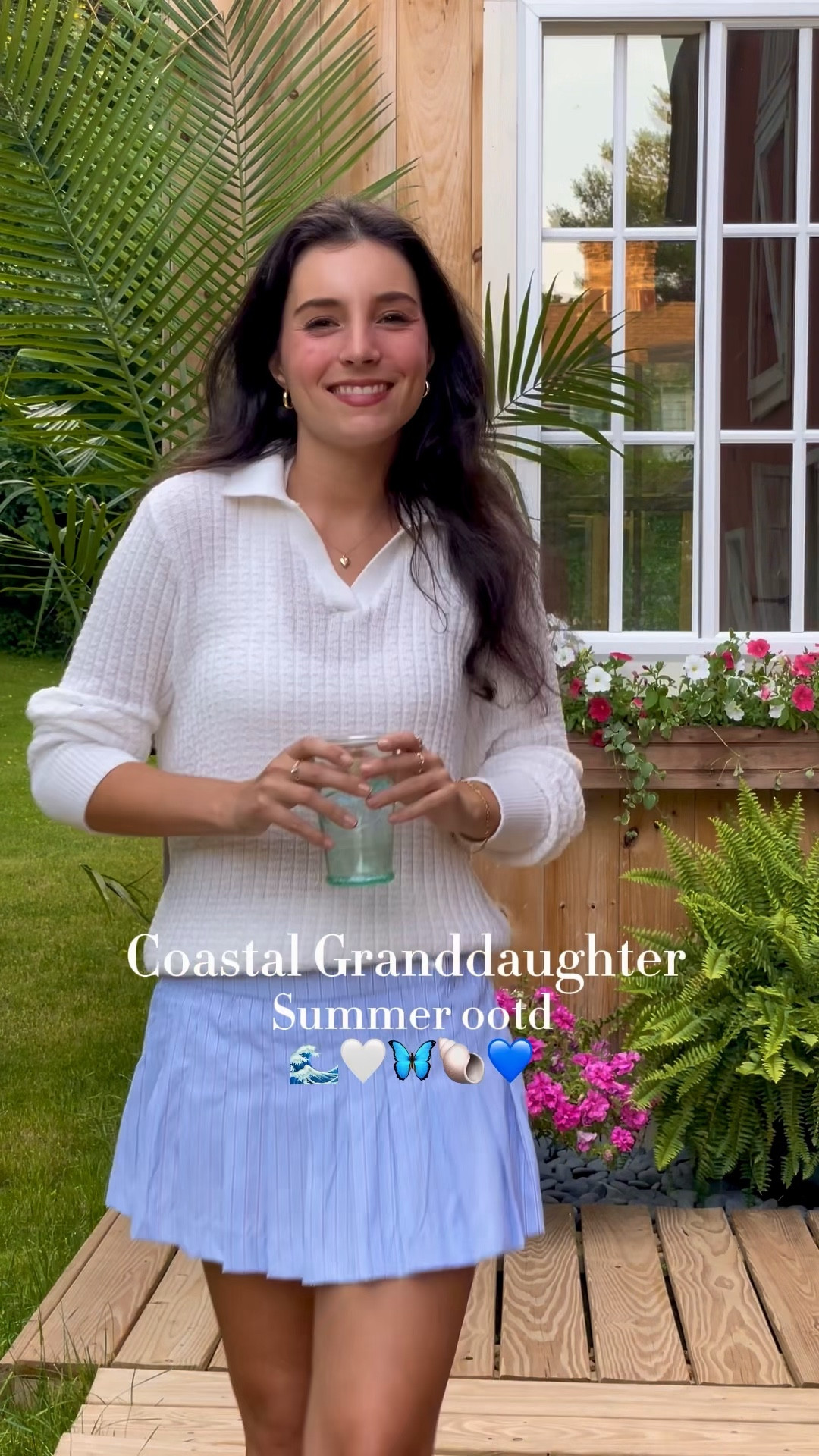 I am totally in love with this Free People skirt! 🤍🦋 I paired with a white J Galt top from Pacsun for full coastal grandmother vibes 💙🌊🐚

#LTKSummerSales #LTKSeasonal #LTKFindsUnder100