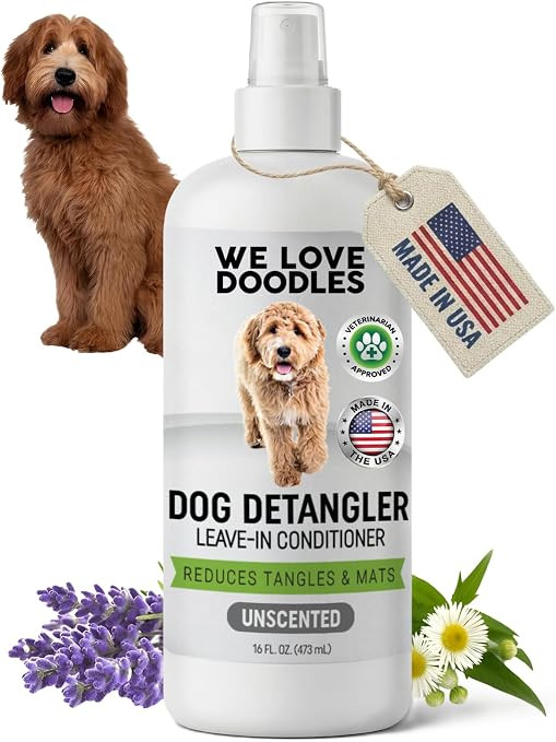 Dog Detangler Spray, Leave-in Conditioner Spray for Dogs, Unscented, 16 OZ | Best Detangling & De... | Amazon (US)