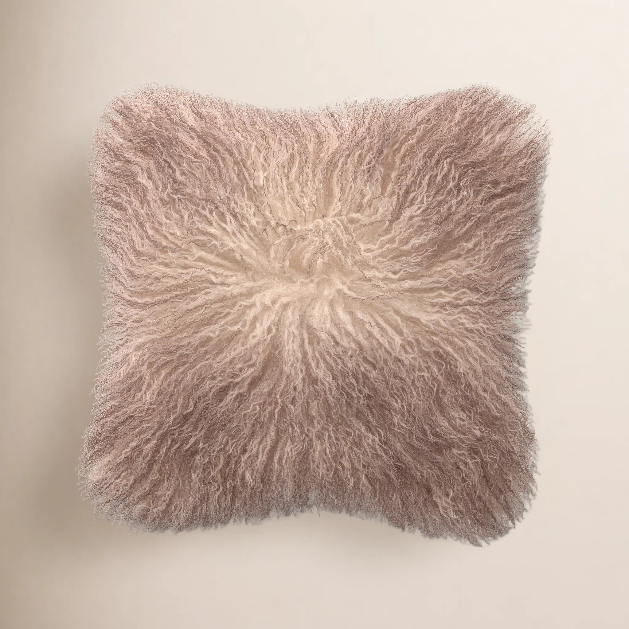 Iyana Lamb Wool Square Cover & Insert | Wayfair North America