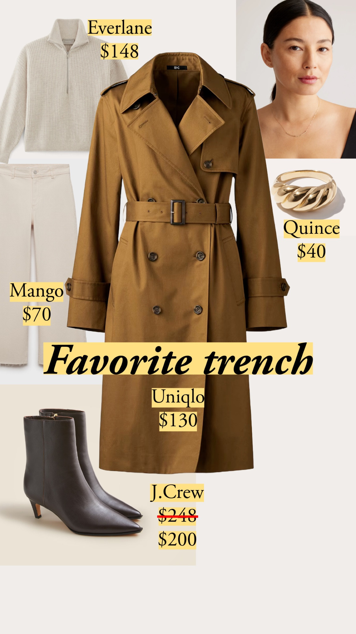 I sized up for the trench for a relaxed fit: medium instead of small. Got the brown 34 color. #LTKSaleAlert #LTKTravrl #LTKOver40 #LTKShoeCrush #trenchcoat

#LTKStyleTip #LTKWorkwear #LTKFindsUnder50