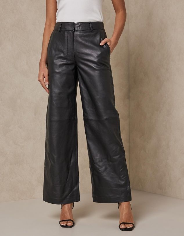 Mid Rise Leather Pants | THE ICONIC (AU & NZ)