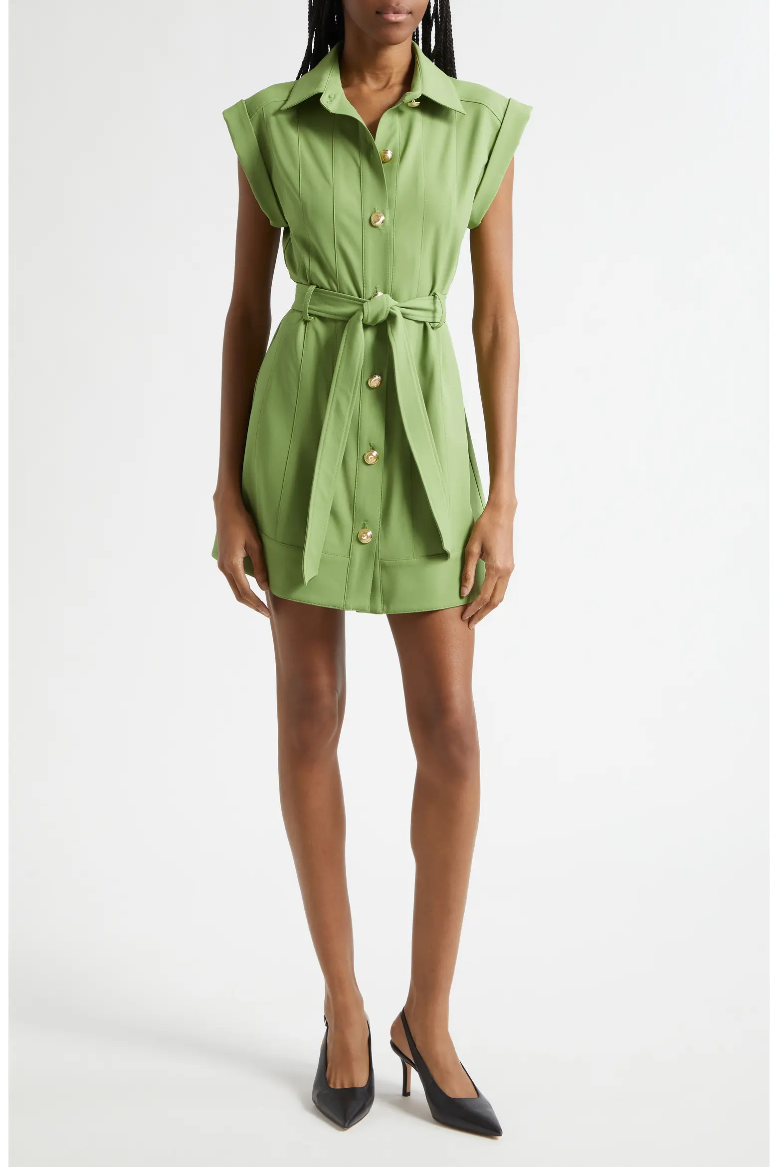 Milo Stretch Button Front Minidress (Women) | Nordstrom | Nordstrom