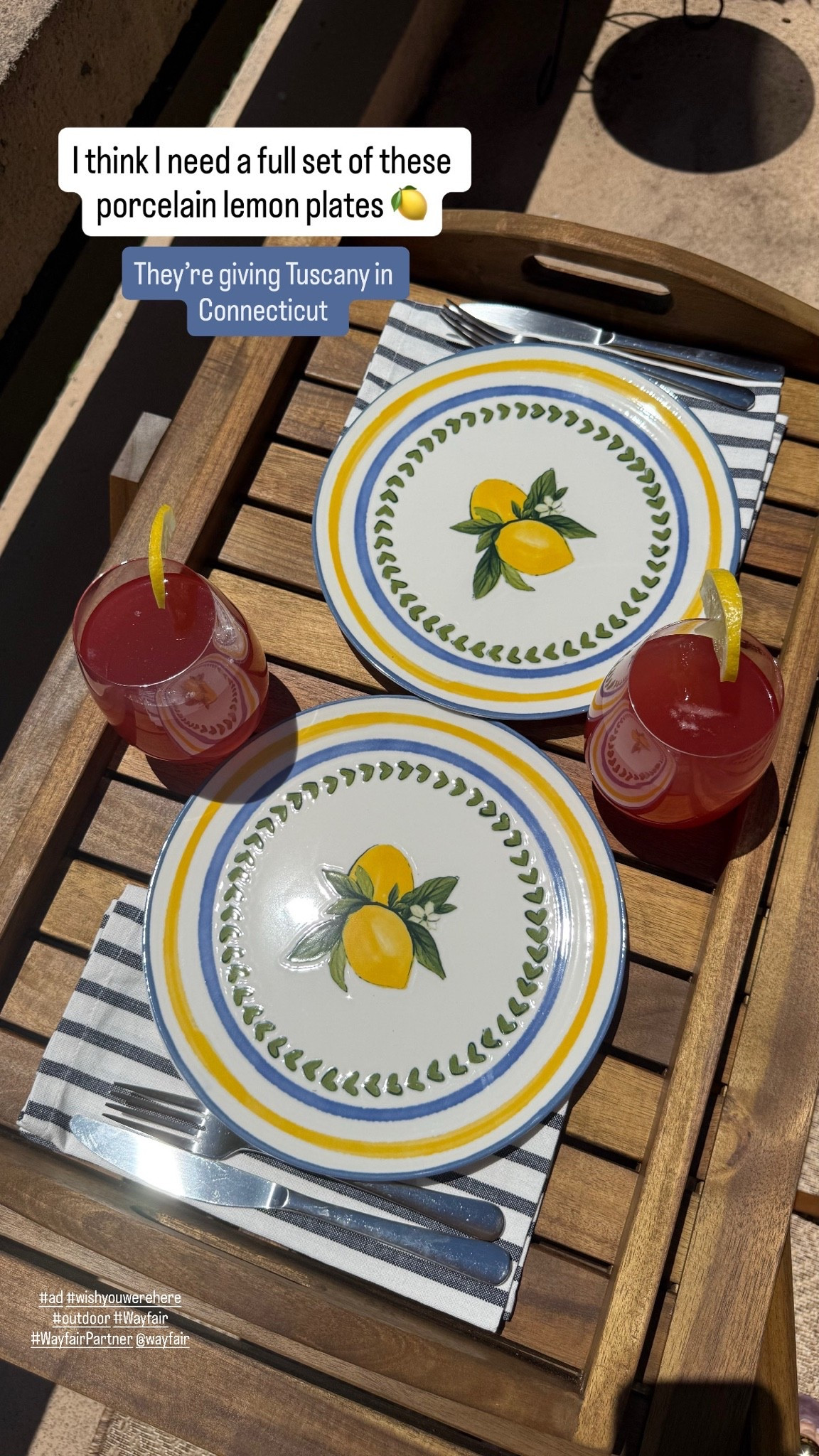 The prettiest porcelain lemon plates for patio season! Maybe the most  beautiful plates I’ve ever bought and only $17 from @Wayfair 

#ad #wishyouwerehere
#outdoor #Wayfair
#WayfairPartner

#LTKHome