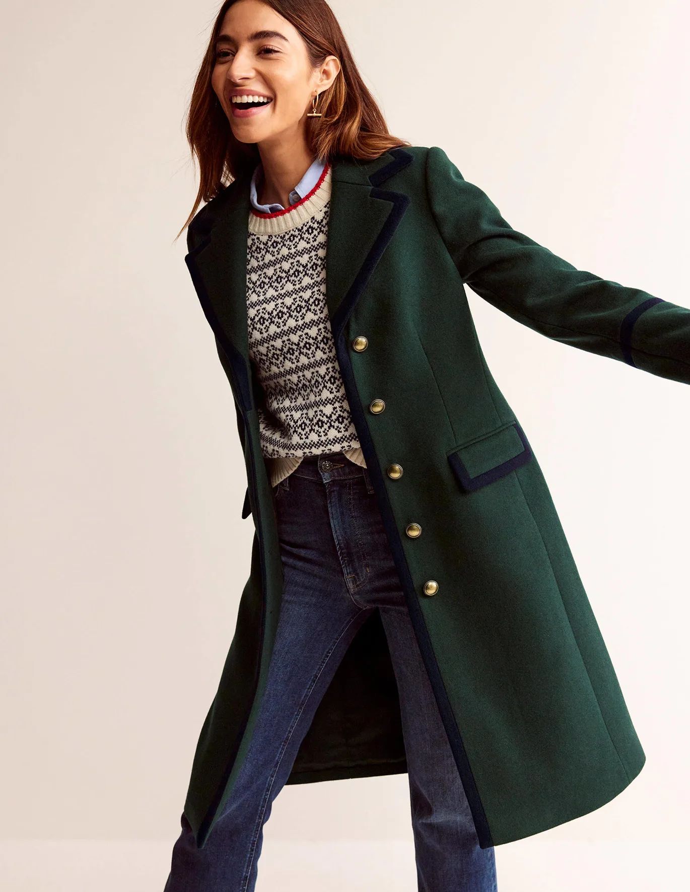 Tipped Military Coat | Boden (US)