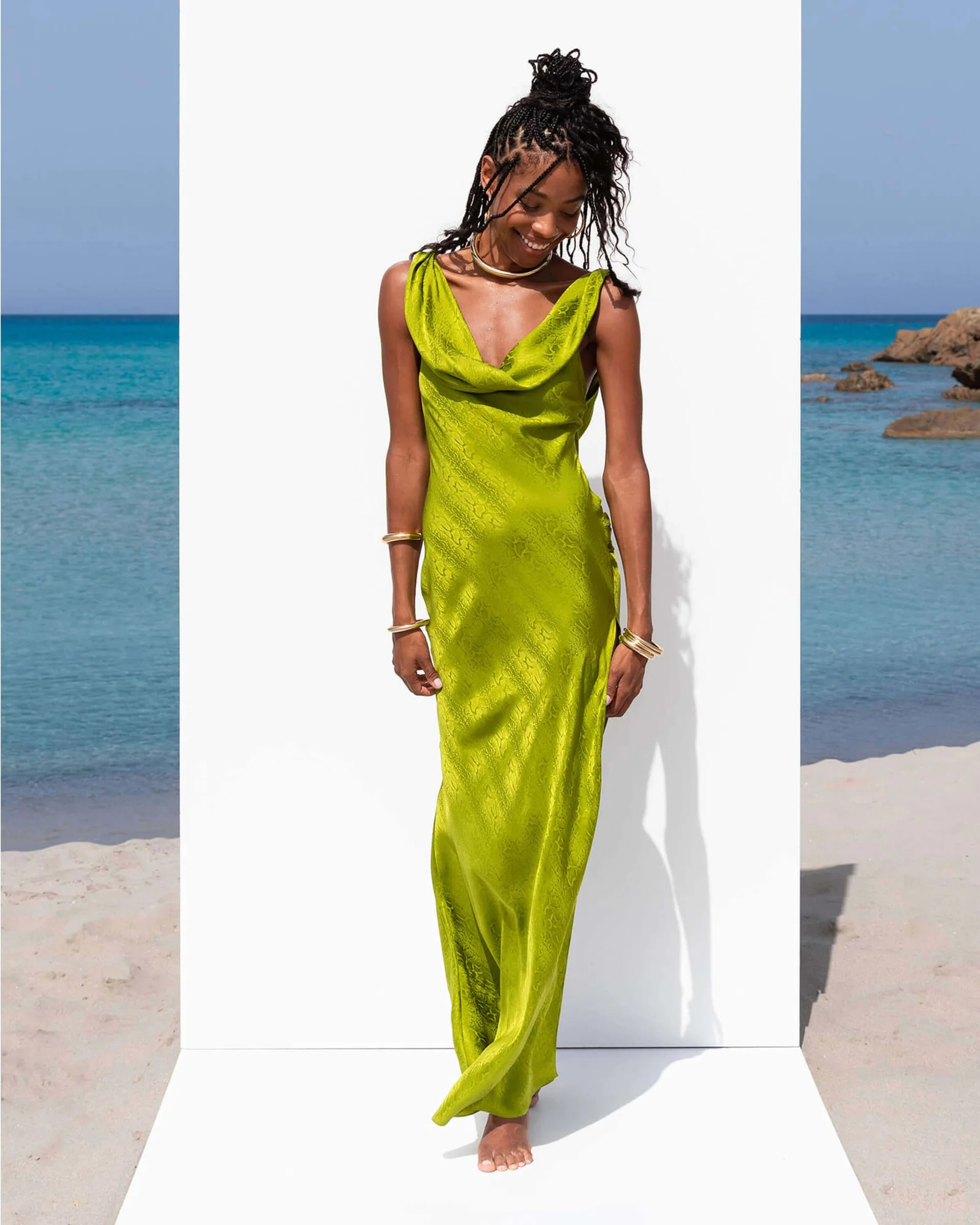 NAVARRA DRESS LIME | Rat & Boa