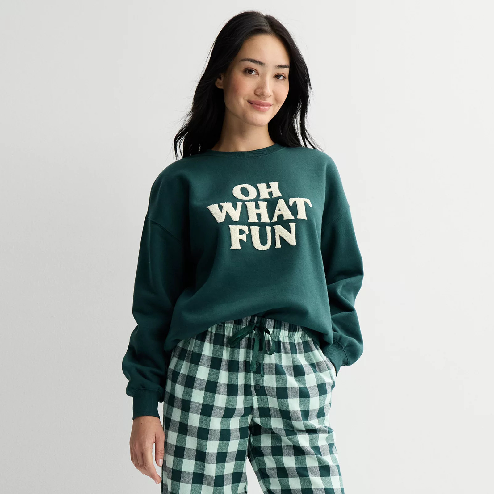 Women's Sonoma Goods For Life® Holiday Crewneck Sweatshirt, Size: XS, Merry Red Graphic | Kohl's
