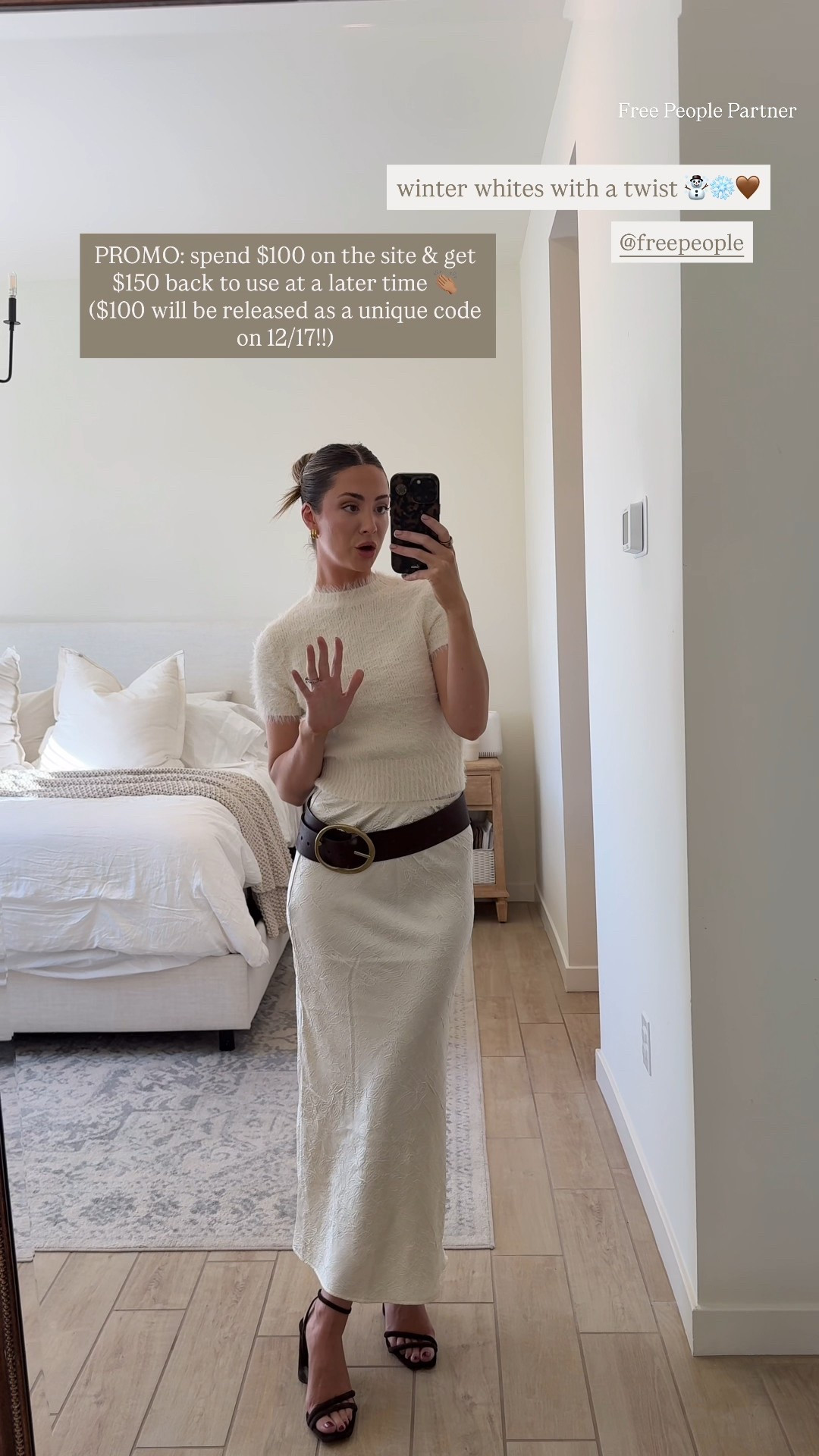 Such a good promo for the holidays!!🎄❤️ spend $150 at @freepeople & get $100 back to use at a later time!!. Wearing a small in all! Also have a layering top coming in the mail to pair with this & a jacket! ✨ linked the exact ones I have coming as well! 

#LTKgrwm #LTKHoliday #LTKootd