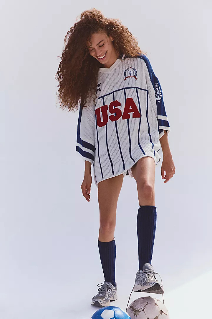 Match Day USA Crochet Jersey | Free People (Global - UK&FR Excluded)