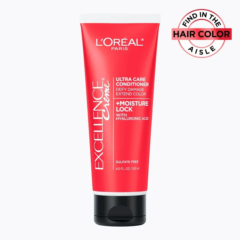 L'Oreal Paris Excellence - Hair Color Moisture Lock Ultra Care Conditioner, 4 fl oz | Walmart (US)