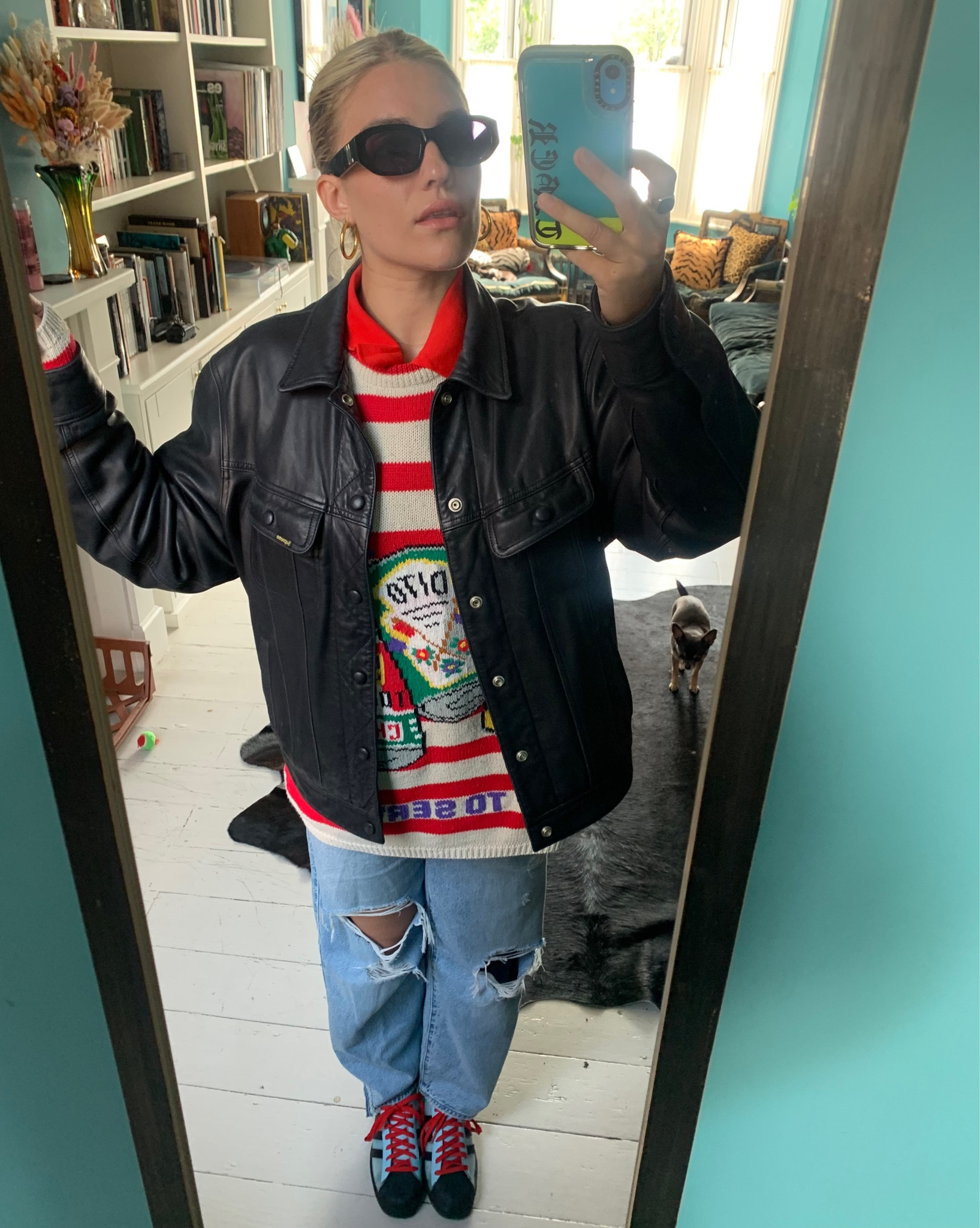 Street style ✨

Knitted jumper, leather overshirt, leather jacket, spring jacket, leather shirt, striped jumper, baggy jeans, dad jeans, boyfriend jeans, adidas superstars, Adidas x blondey superstars, outfit ideas, layering, city break, Supreme, mango, Levi’s, missoma 

#LTKSeasonal #LTKeurope #LTKfit