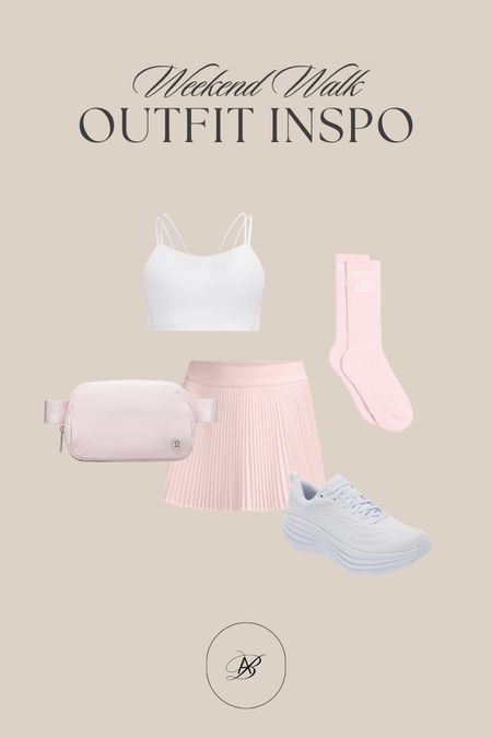 Outfit Inspo: Weekend Walk 🩷 I am loving pastel pieces for spring and these shades of pink are just perfect! The pink lululemon belt bag is just too cute! 

spring outfits / spring outfit / spring athleisure / athleisure outfits 

#LTKfitness #LTKtravel #LTKSeasonal