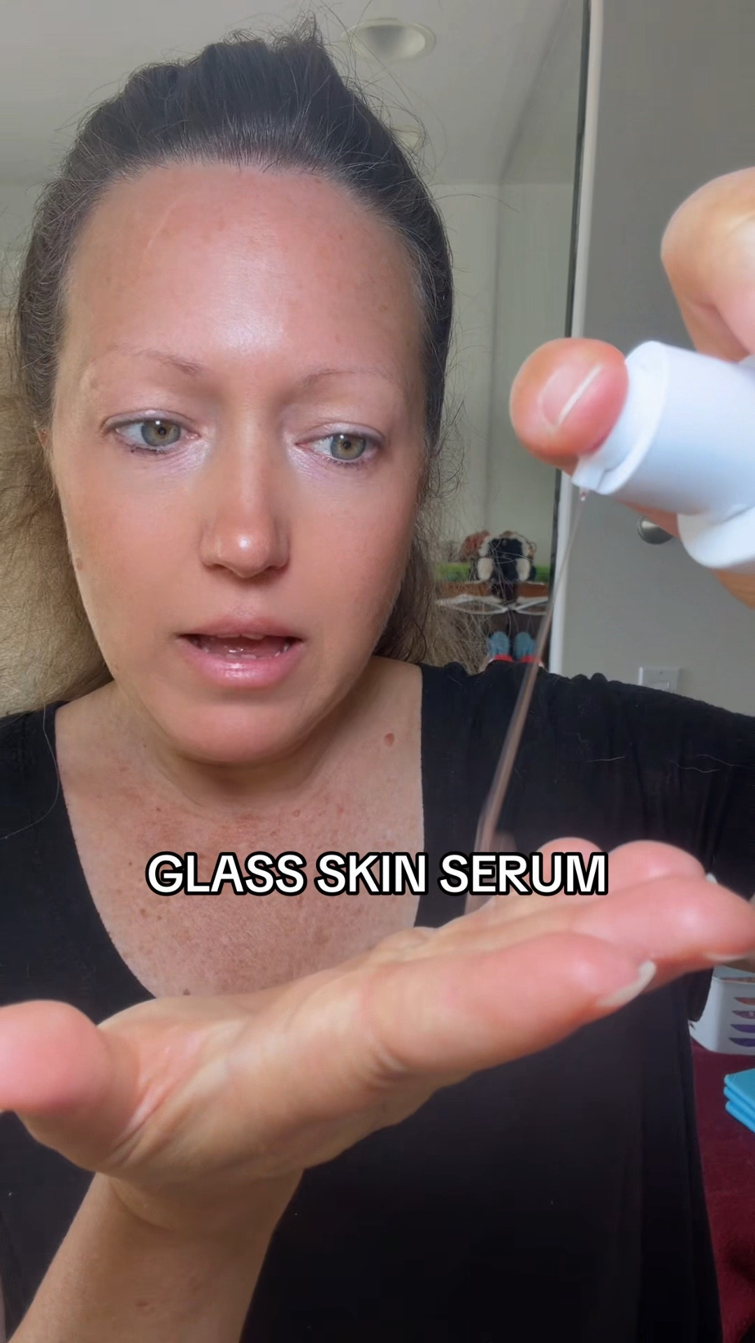 Glass skin serum and skincare