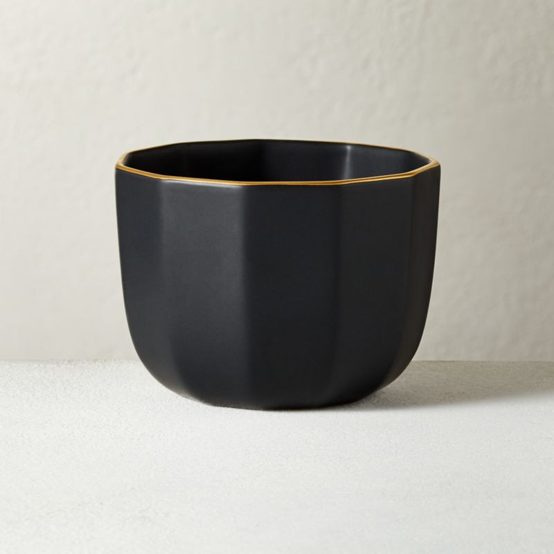 Queenie Black Bowl + Reviews | CB2 | CB2
