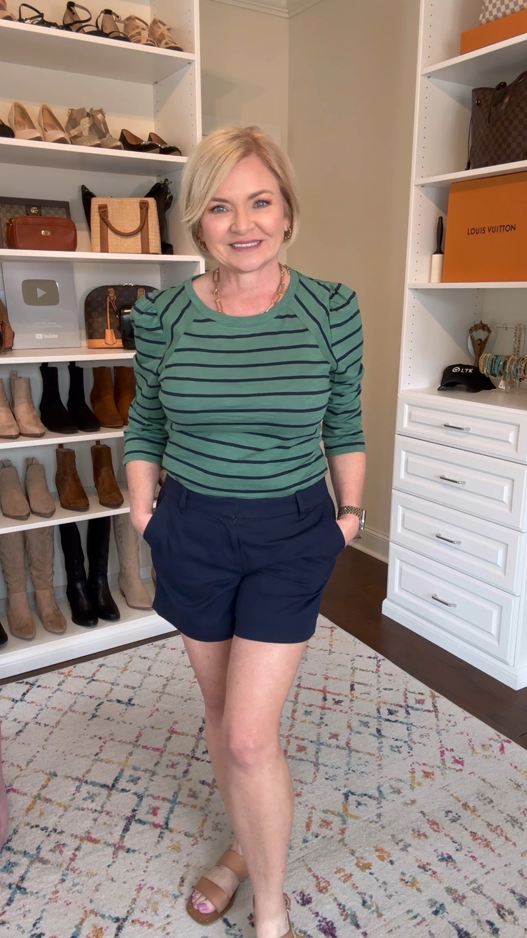 Yes, I'm 54 and I still wear shorts! I don't believe in clothes having age limits.  It's about what YOU like and are comfortable in!  I live in the South and I like my legs (even more when they have some fake tan on them!)  so I wear shorts frequently! 
I'm wearing these in size 6 and the top in a Small. 

Spring outfit
Summer outfit
Petite
Over 50
Fashion over 50
Over 50 and fabulous 
Preppy
J crew factory 
White House black market
Target


#LTKVideo #LTKover40 #LTKfindsunder50