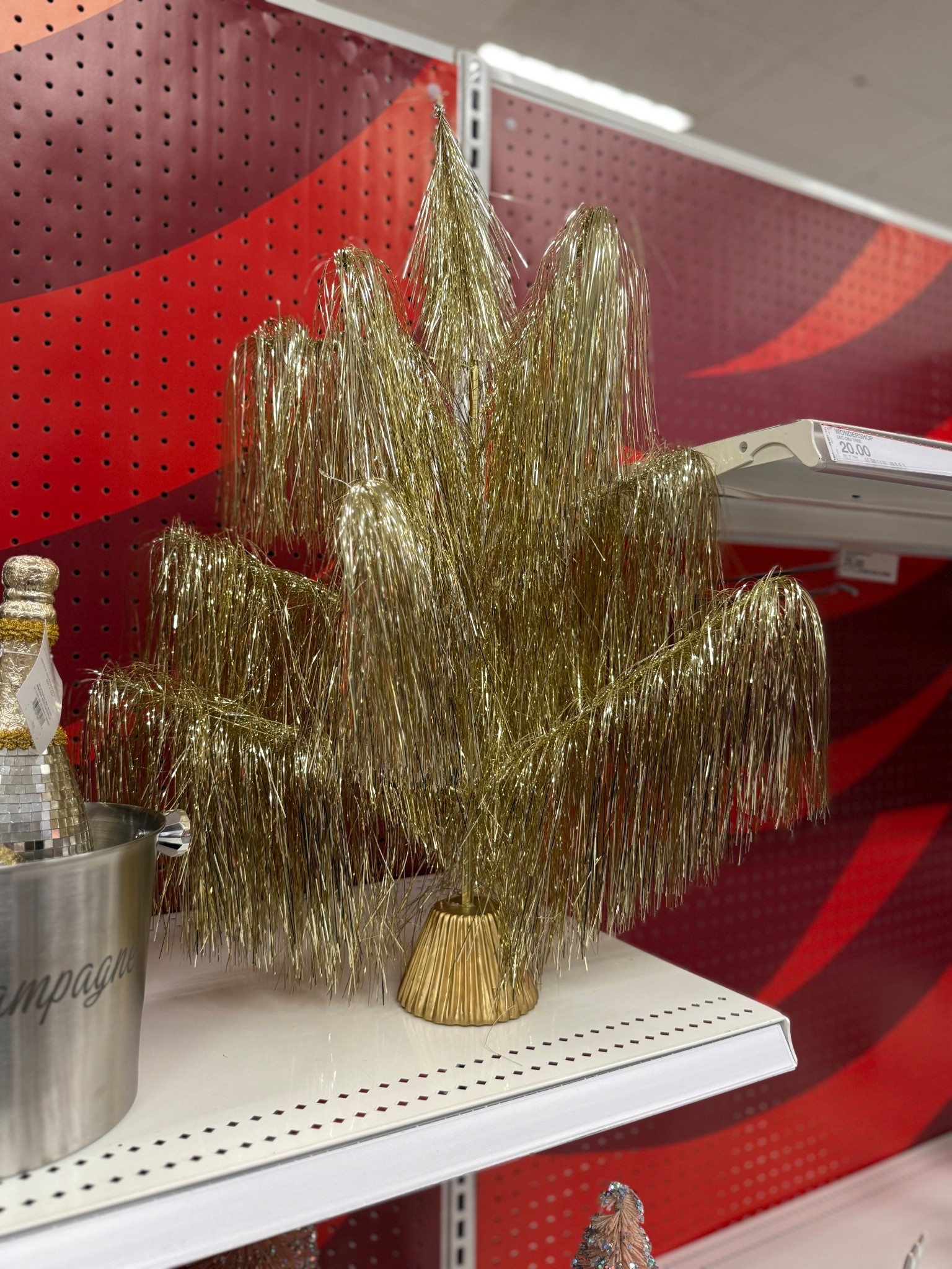 Gold tinsel Christmas tree!

#LTKHoliday #LTKHome #LTKSeasonal