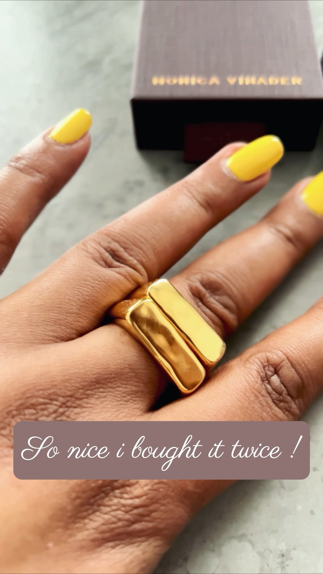 One of my favorite rings! Well, two of them 😘

Stocking stuffers for her 🎁 gifts for her, gold jewelry, gold vermeil jewelery, Monica Vinader, chunky gold rings, holiday accessories, holiday outfit, holiday party outfit 

#ltkover40 #ltkmomlife 

#LTKHoliday #LTKGiftGuide #LTKSeasonal