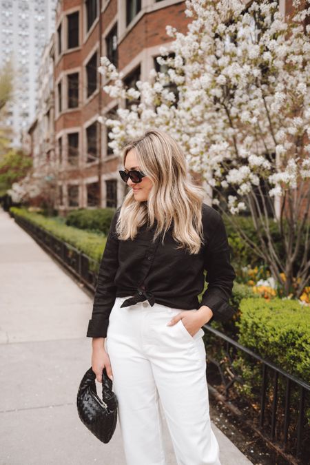 Black linen shirt. Barrel pants. Amazon bag. Target sunglasses. 

#LTKworkwear #LTKSeasonal #LTKunder100