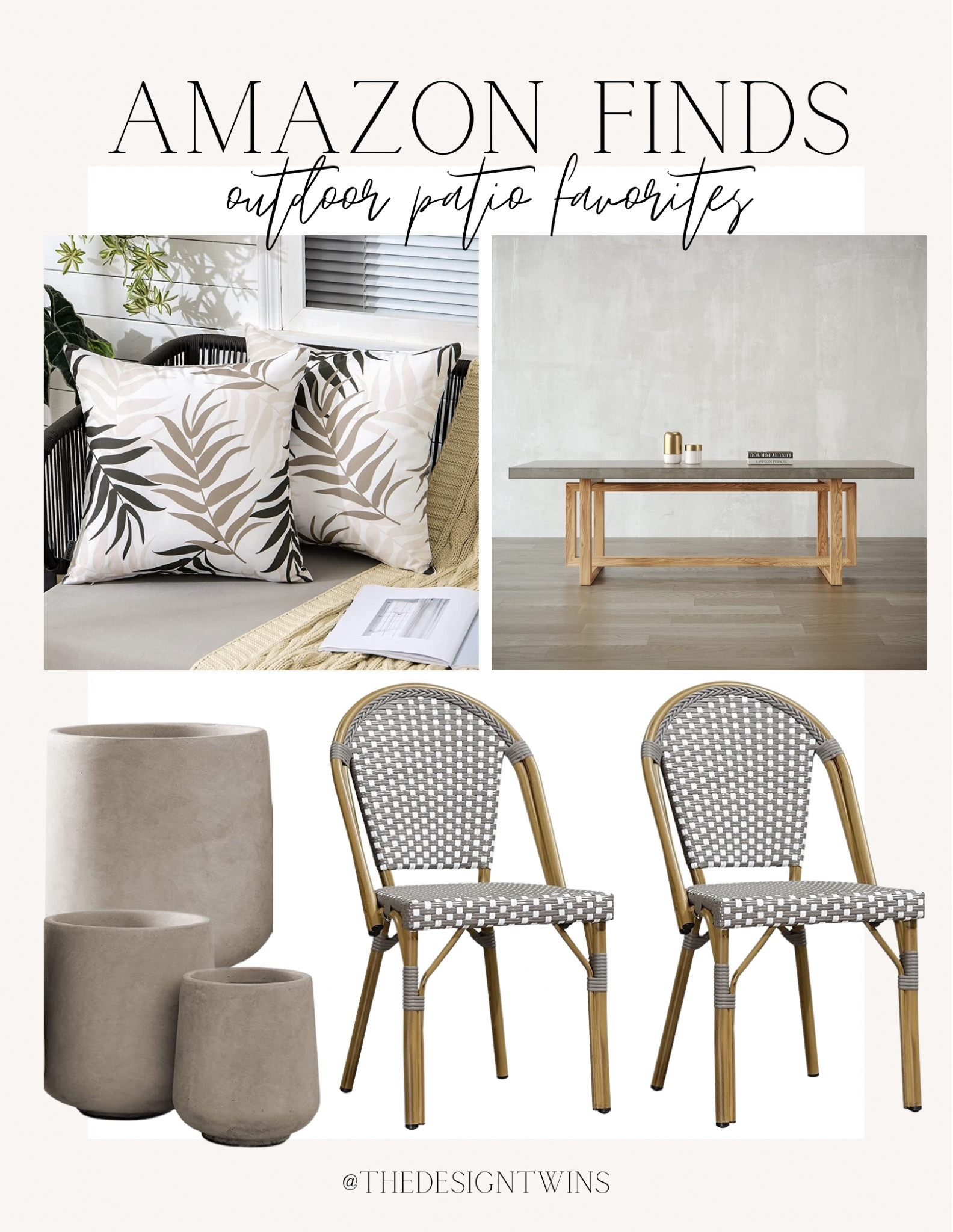 Amazon outdoor patio favorites! Budget friendly. For any and all budgets. Organic modern, traditional, modern farmhouse home decor, accessories and furniture. Neutral, wood nature inspired. Coastal casual home, modern french country.

#LTKFind #LTKstyletip #LTKhome