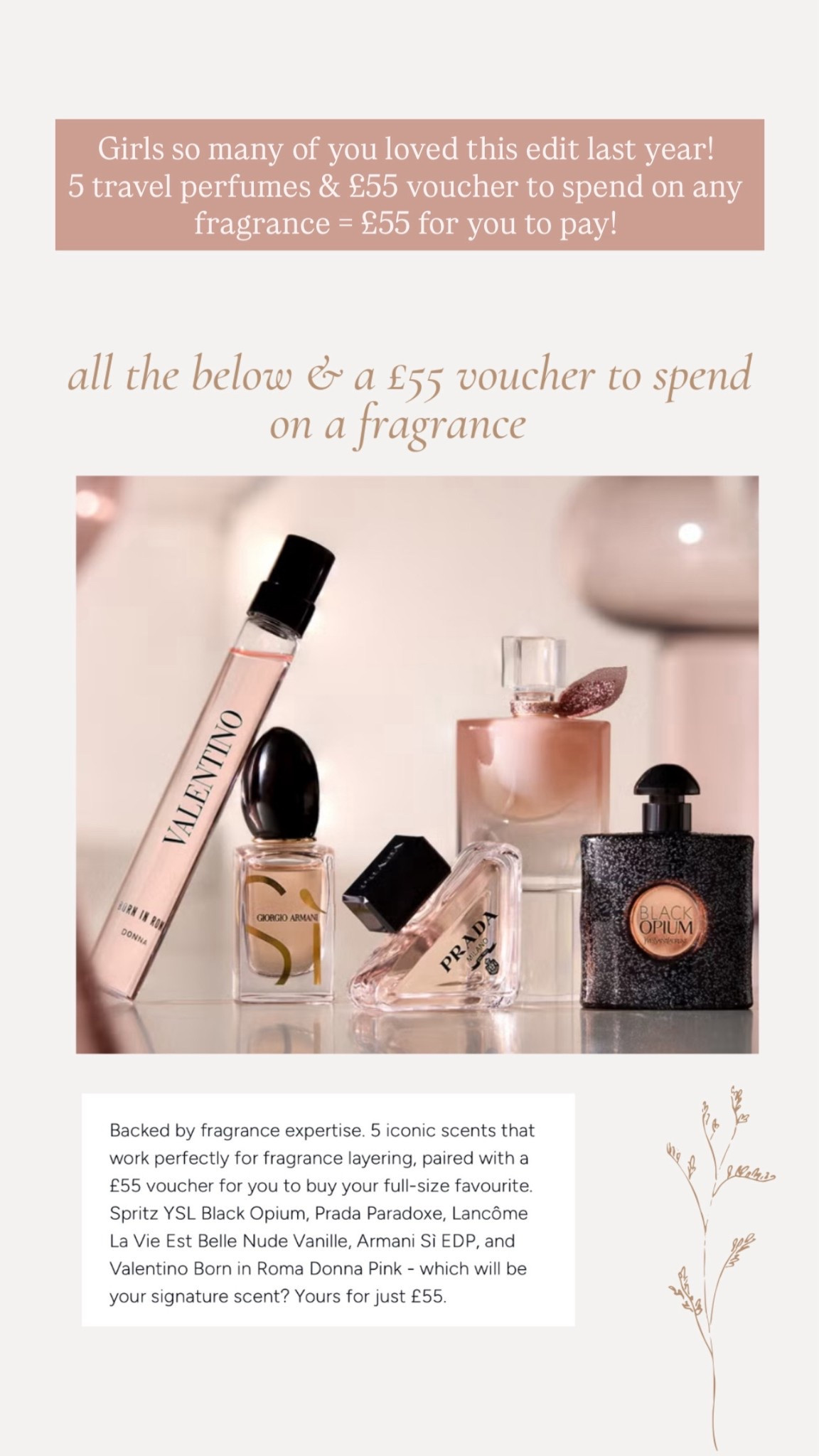 £55 fragrance edit  