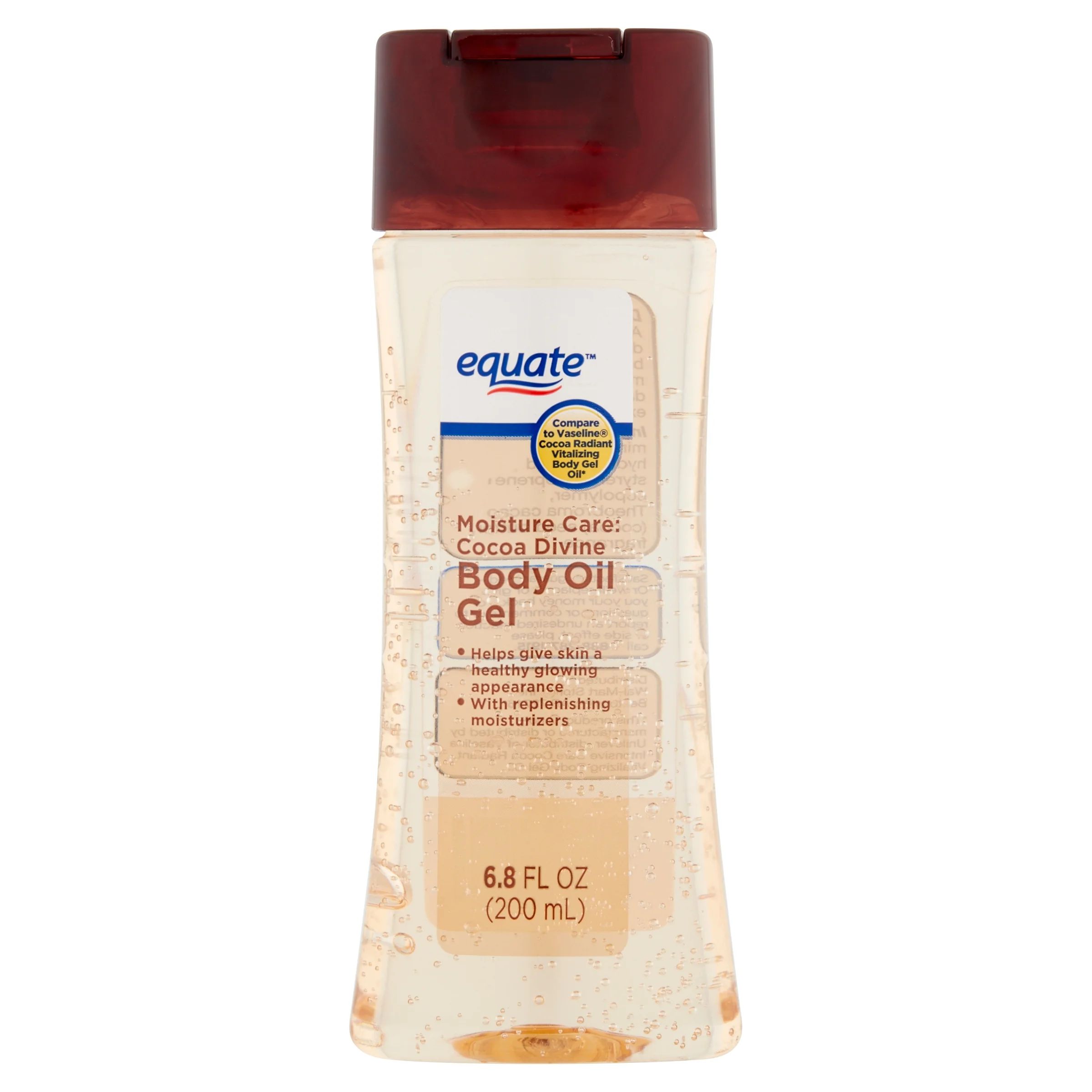 Equate Moisture Care Cocoa Divine Body Oil Gel, 6.8 fl. oz. - Walmart.com | Walmart (US)