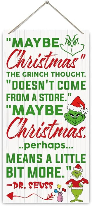 Christmas Decor Sign, Christmas Hanging Wooden Signs, Winter Decorative Wall Signs, Rustic Winter... | Amazon (US)