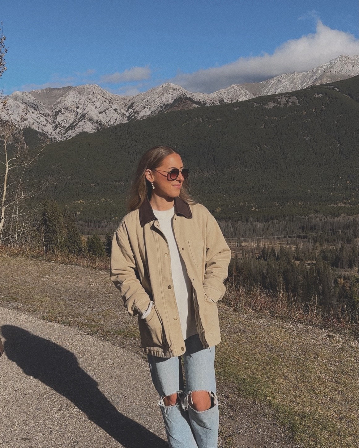 fall western chic 🏔️ 

sweater + jacket are oversized, i’m wearing a small in both. shoes are true to size, i wear size 8. 

#LTKcanada #LTKfall #LTKwinter