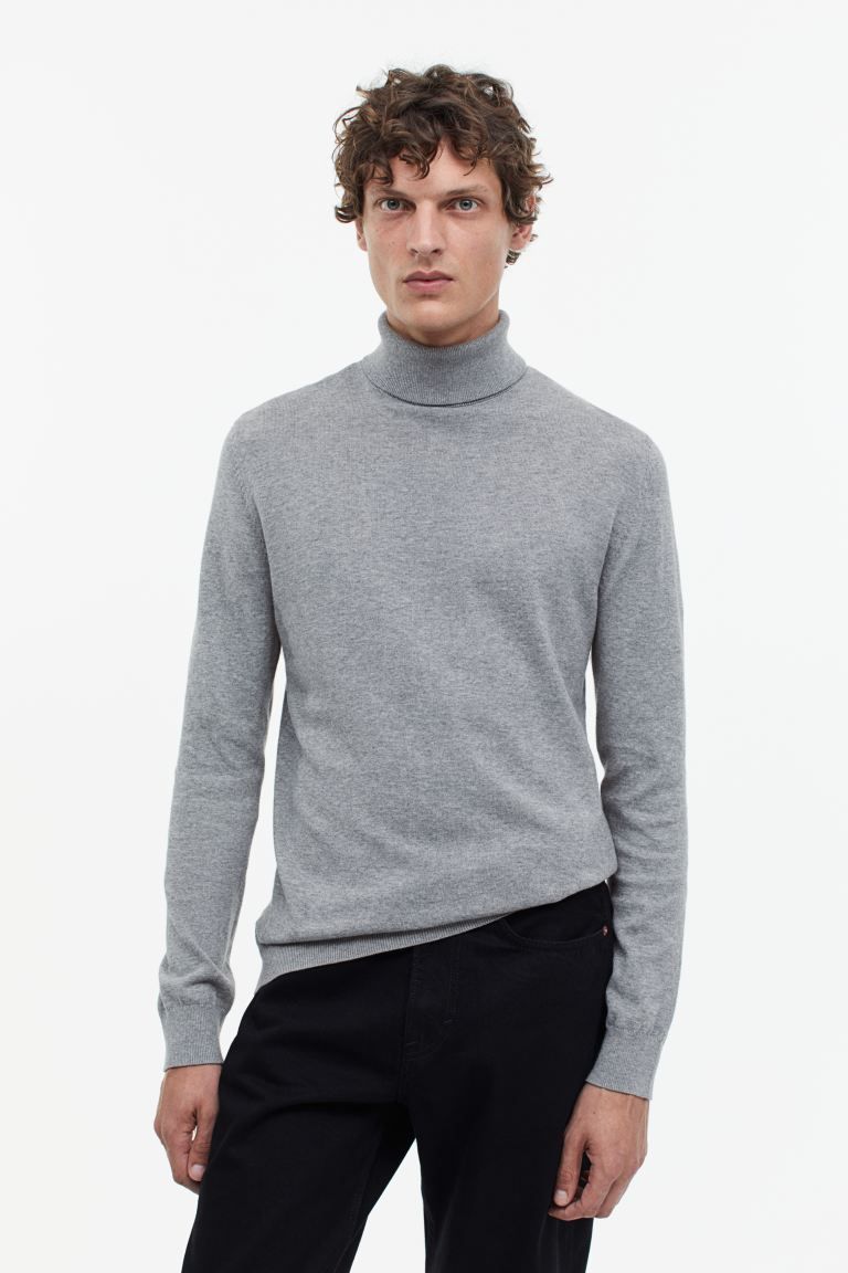 Slim Fit Fine-knit Turtleneck Sweater | H&M (US + CA)