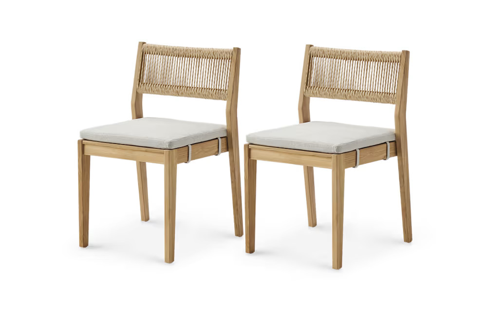 Rio Outdoor Teak Dining Chair Set | Castlery | Castlery US