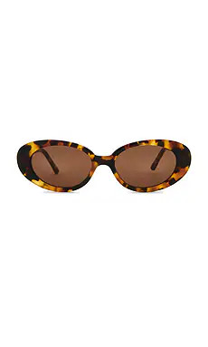 Lu Goldie Jeanne Sunglasses in Tortoise from Revolve.com | Revolve Clothing (Global)