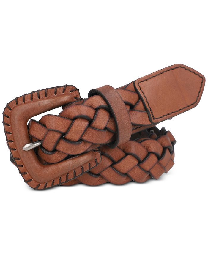 Women's Woven Braided Leather Belt | Macys (US)