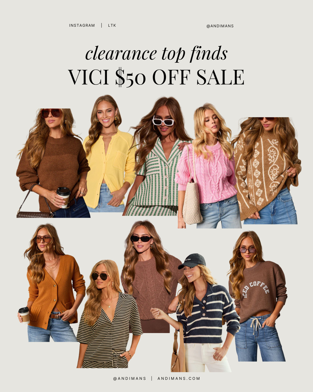 Sharing my favorite VICI tops on sale, think comfy basics, cute everyday tops, and those “this works with everything” styles you’ll reach for nonstop. Love these sweaters too! 

 #LTKootd #LTKOver40 #LTKSaleAlert