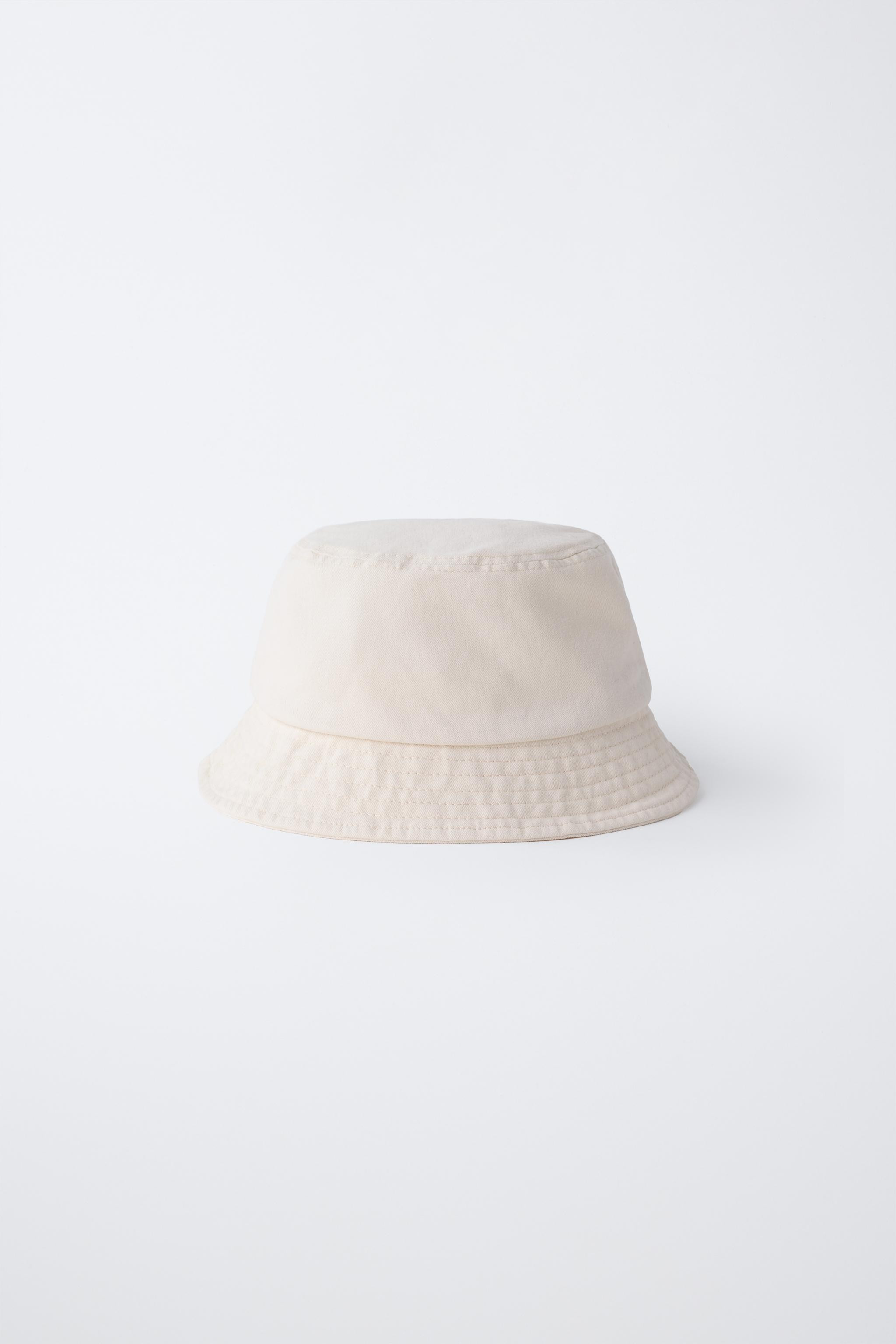 CONTRAST STITCH BUCKET HAT | Zara US
